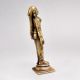 Hand Crafted Brass Standing Lady Figure in Vintage Finish