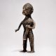 Tribal Male Figure Beating Traditional Drum Statue Made of Brass