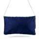 Handcrafted Navy Blue Beaded Evening Clutch Bag with Chain Strap