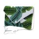 Handcrafted Tropical Leaf Beaded Clutch Bag with Chain Strap