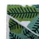 Handcrafted Tropical Leaf Beaded Clutch Bag with Chain Strap