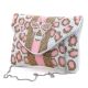 Handmade Pink & Gold Beaded Clutch Bag