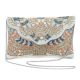 Handmade Pastel Beaded Clutch Bag with Art Deco Design