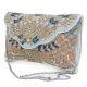 Handmade Pastel Beaded Clutch Bag with Art Deco Design