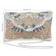 Handmade Pastel Beaded Clutch Bag with Art Deco Design