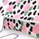 Handmade Floral Beaded Clutch Bag with Pink Roses