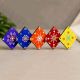 Handmade Dot Mandala Canvas MDF Fridge Magnets Set of 5