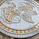 Handcrafted Lippan Art Twin Fish Wooden Wall Decor with Mirror Work