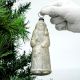Antique German Mold Blown Figural Glass Christmas Ornament