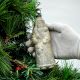 Antique German Mold Blown Figural Glass Christmas Ornament