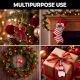 Handmade Beaded Christmas Ornaments Multicolor Set for Tree