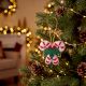 Handmade Beaded Christmas Ornaments Multicolor Set for Tree