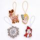 Pack of 4 Handmade Beaded Christmas Ornament For Tree