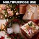 Pack of 4 Handmade Beaded Christmas Ornament For Tree