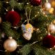 Pack of 4 Handmade Beaded Christmas Ornament For Tree