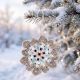 Pack of 4 Handmade Beaded Christmas Ornament For Tree