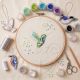 Set of 4 Handmade Bird Hanging Ornaments