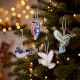 Set of 4 Handmade Bird Hanging Ornaments