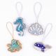 Handmade Ocean Theme Hanging Ornaments Set