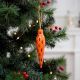 Handmade Wooden Orange Carrot Christmas Ornament