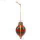 Handmade Wooden Christmas Teardrop Bauble Hanging Ornament