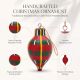 Handmade Wooden Christmas Teardrop Bauble Hanging Ornament
