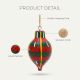 Handmade Wooden Christmas Teardrop Bauble Hanging Ornament
