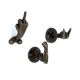 3 Pieces Antique Handmade Rustic Cast Iron Hand Gestures Wall Hooks