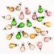 25 Pieces Vintage Glass Pear Christmas Hanging Ornament Set