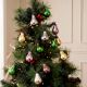 Set of 12 Handmade Multicolour Glass Pear Christmas Hanging Ornaments