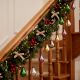 Set of 12 Handmade Multicolour Glass Pear Christmas Hanging Ornaments