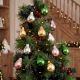 Set of 12 Vintage Multicolour Glass Pear Christmas Hanging Ornaments