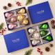 Set of 12 Vintage Multicolour Glass Pear Christmas Hanging Ornaments