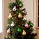 Set of 12 Vintage Multicolour Glass Pear Christmas Hanging Ornaments