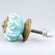 Sea Green Leaf Medium Ceramic Knob