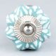 Sea Green Leaf Medium Ceramic Knob
