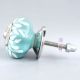 Sea Green Leaf Medium Ceramic Knob